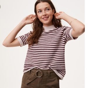 Mockneck Shortsleeve Sweater